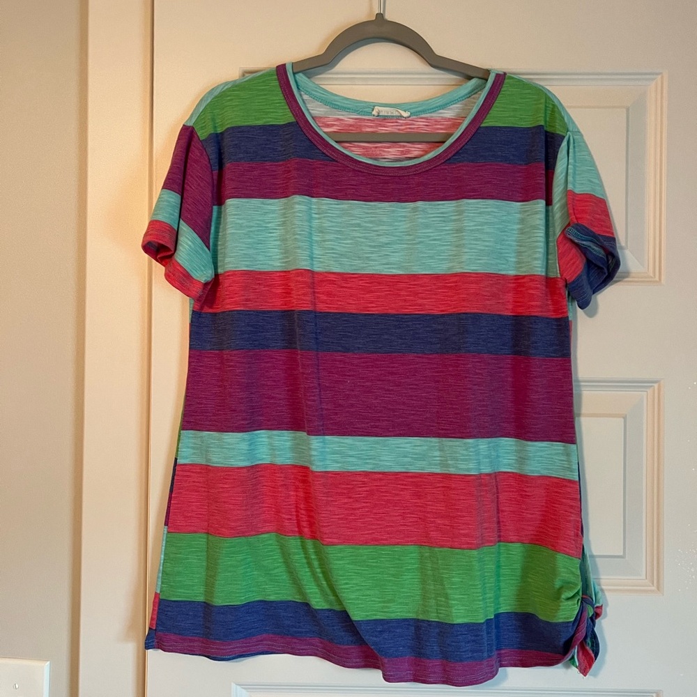 Colorful Striped T-Shirt, medium